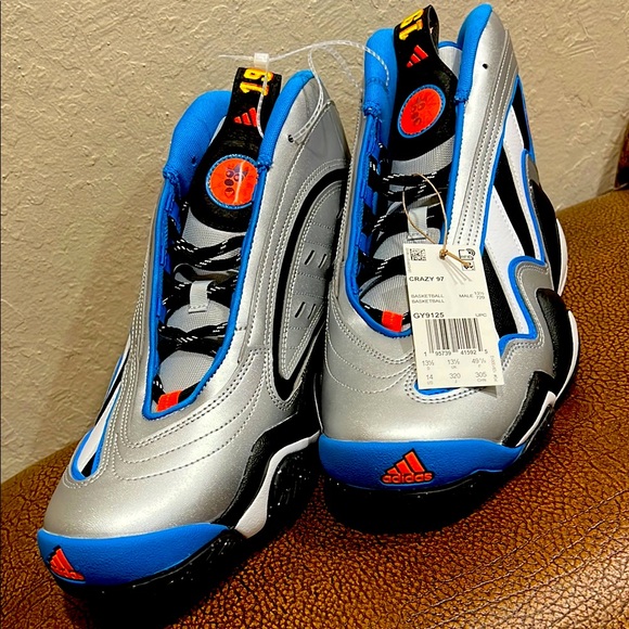 Brand New Adidas Kobe Crazy 97 EQT All-Star Game Silver & Teal Sneakers Shoe!